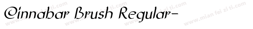 Cinnabar Brush Regular字体转换